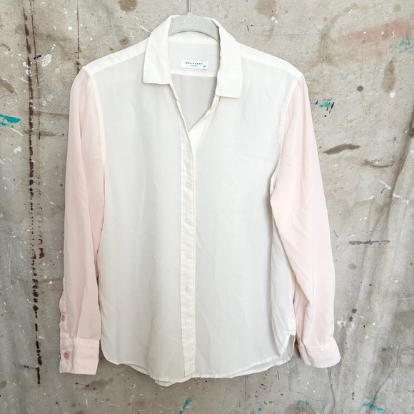 Equipment Color Block Silk Button Down - Picture 1 of 4